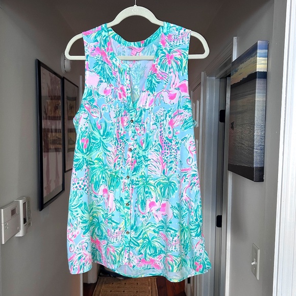 Lilly Pulitzer Sleeveless Sarasota Top - Picture 1 of 4